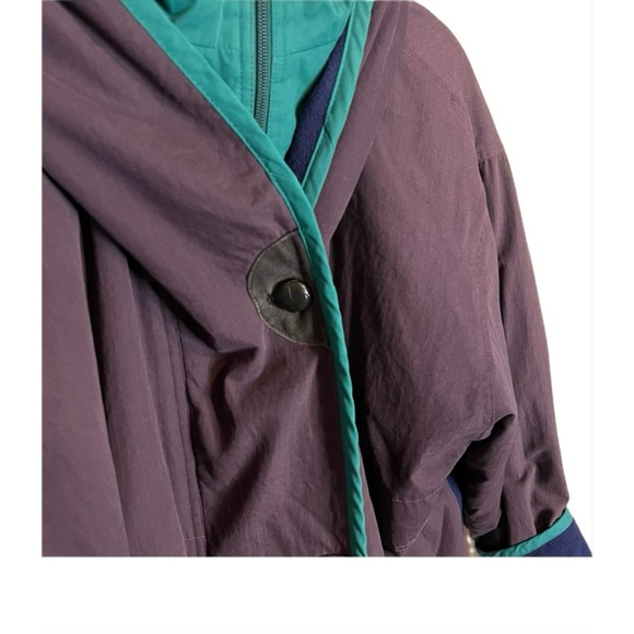 UTEX VINTAGE COAT BLUE PURPLE TEAL RED - Picture 8 of 15